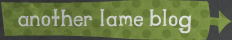 Another lame blog